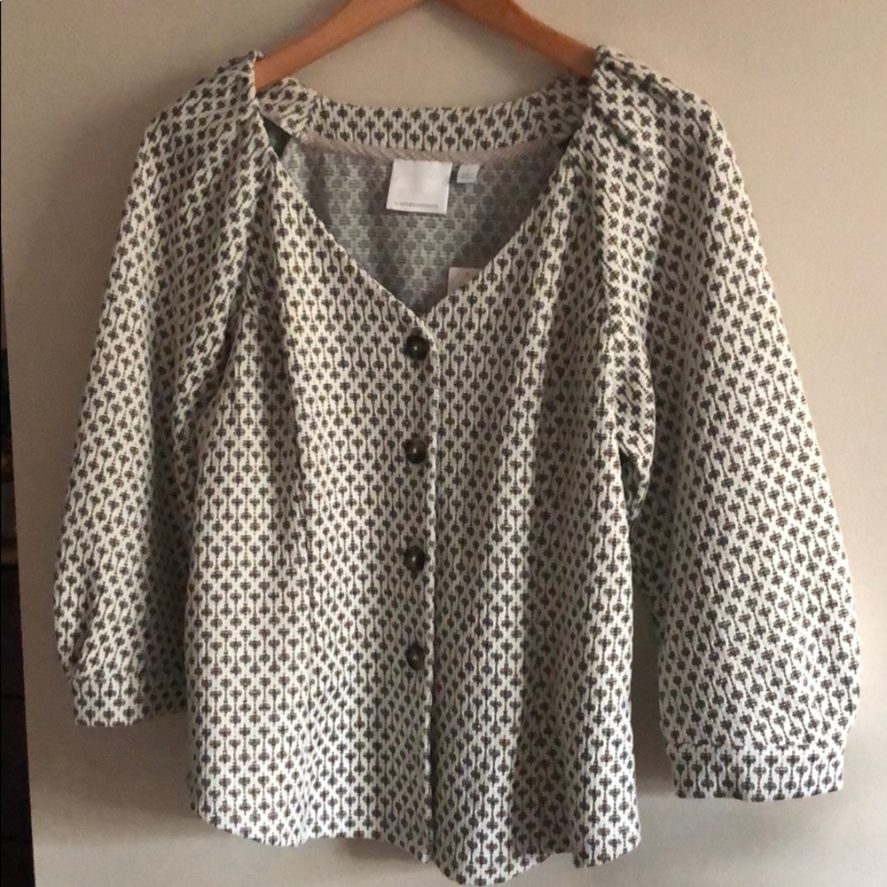 ETTtwa Coralie top button by Anthropologie, Medium (1) - Picture 3 of 15